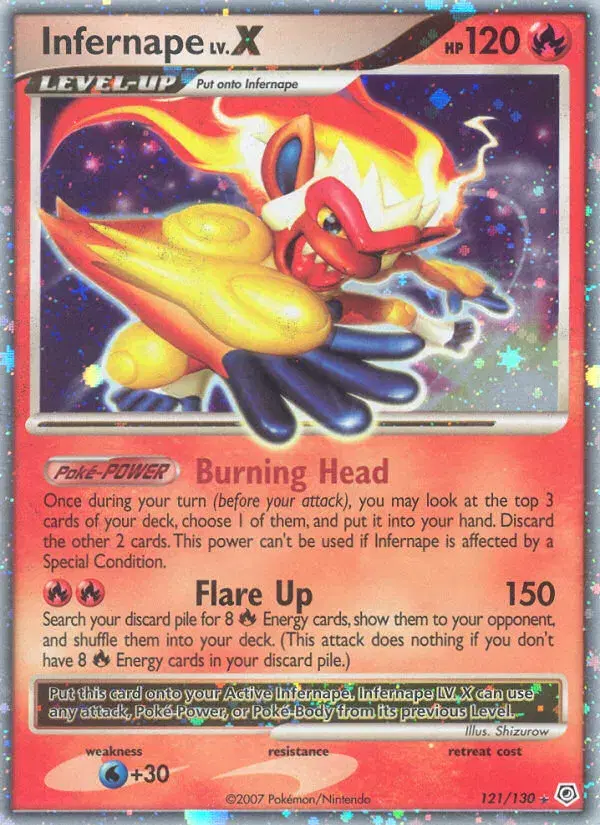 Infernape LV.X Diamond & Pearl 121