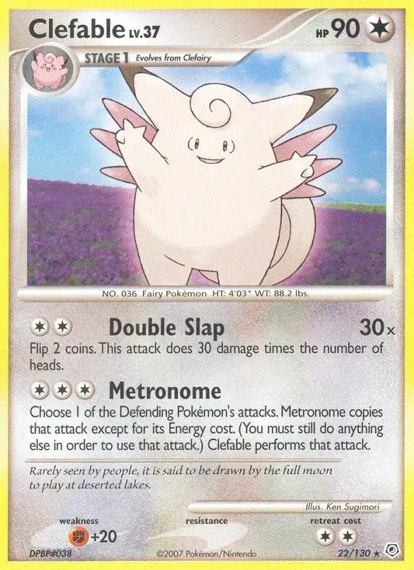 Clefable Diamond & Pearl 22