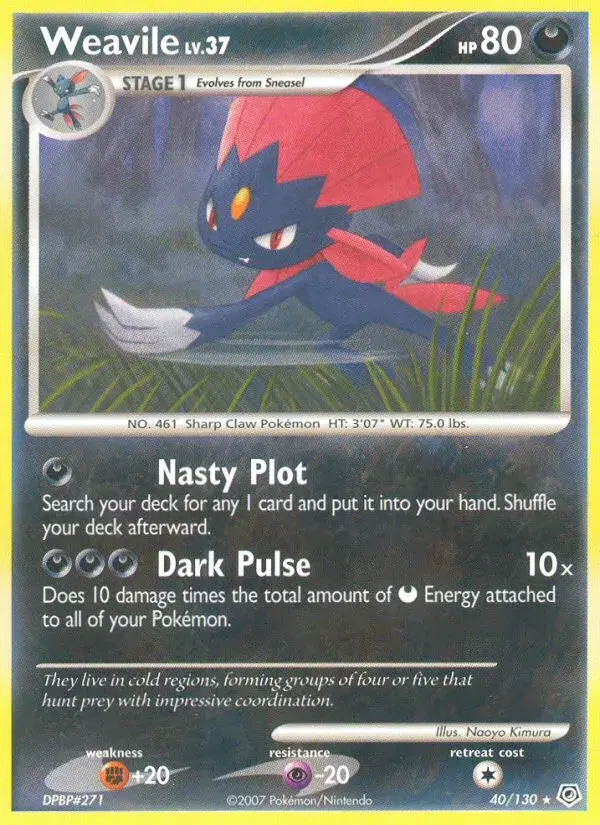 Weavile Diamond & Pearl 40