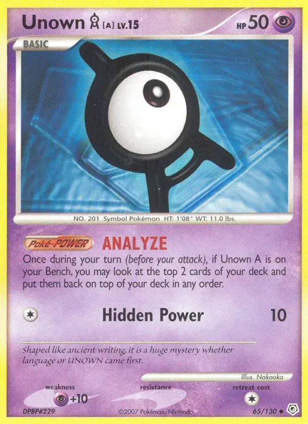 Unown [A] Diamond & Pearl 65
