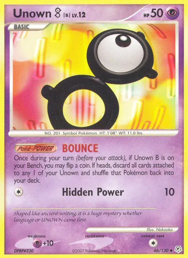 Unown [B] Diamond & Pearl 66