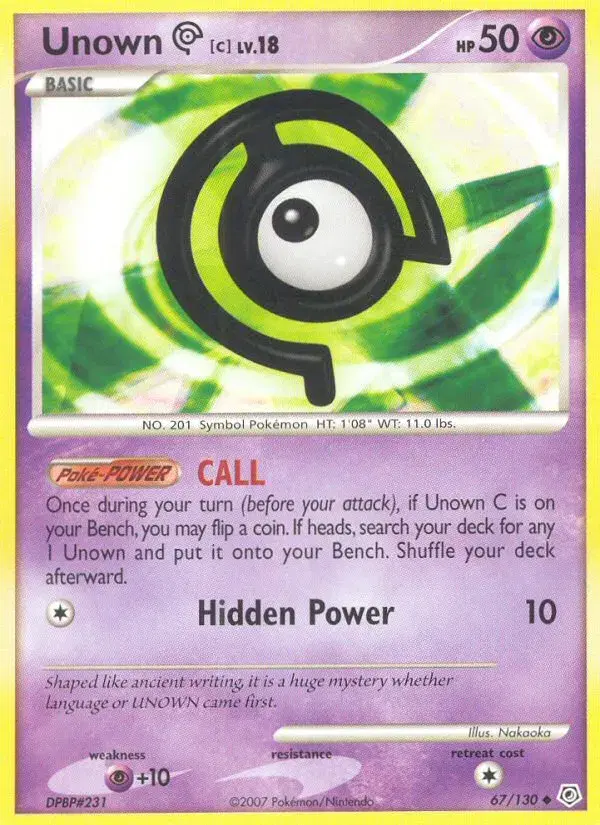 Unown [C] Diamond & Pearl 67