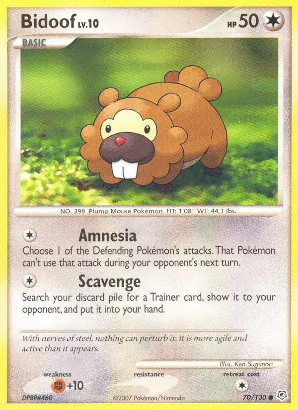 Bidoof Diamond & Pearl 70