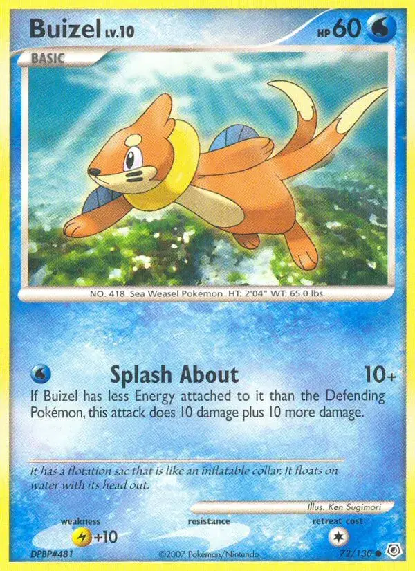 Buizel Diamond & Pearl 72
