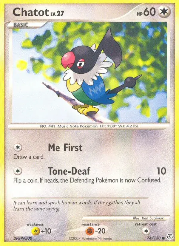Chatot Diamond & Pearl 74