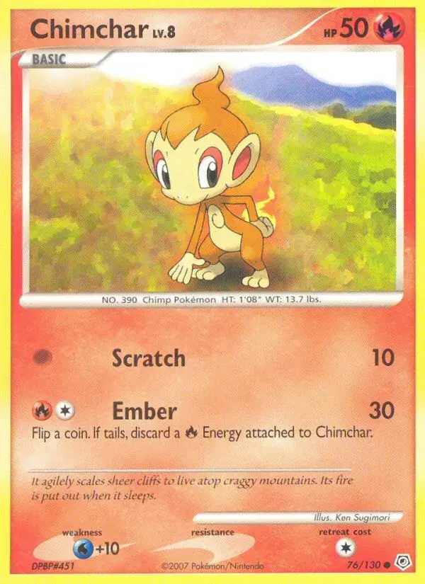 Chimchar Diamond & Pearl 76