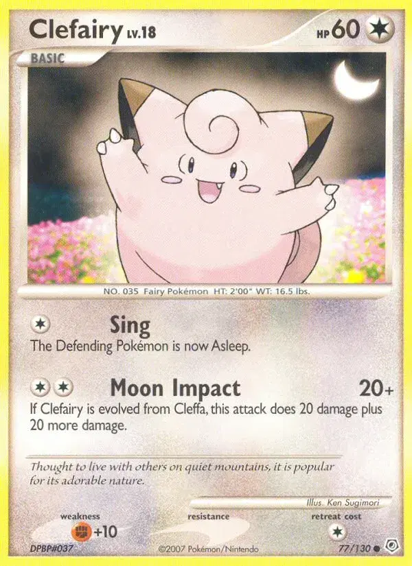Clefairy Diamond & Pearl 77