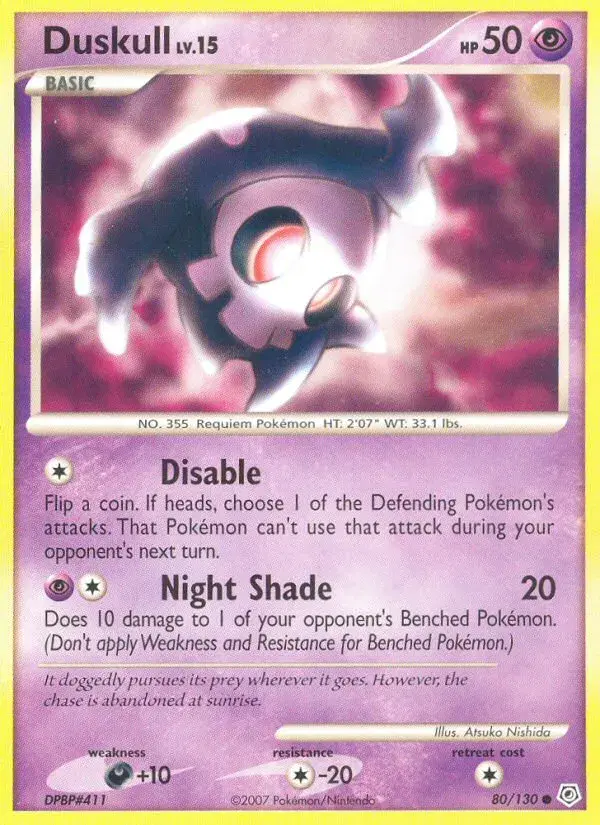 Duskull Diamond & Pearl 80