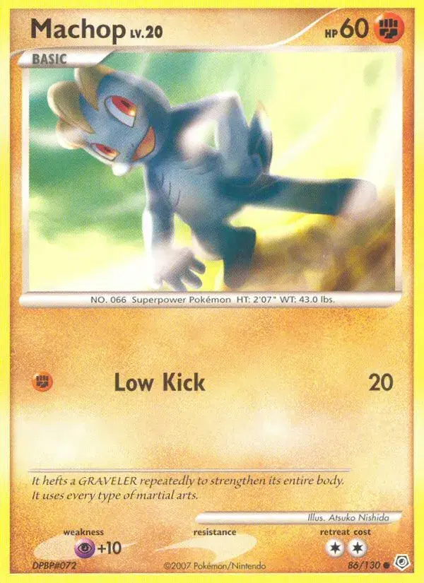 Machop Diamond & Pearl 86