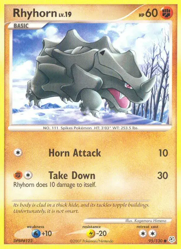 Rhyhorn Diamond & Pearl 95