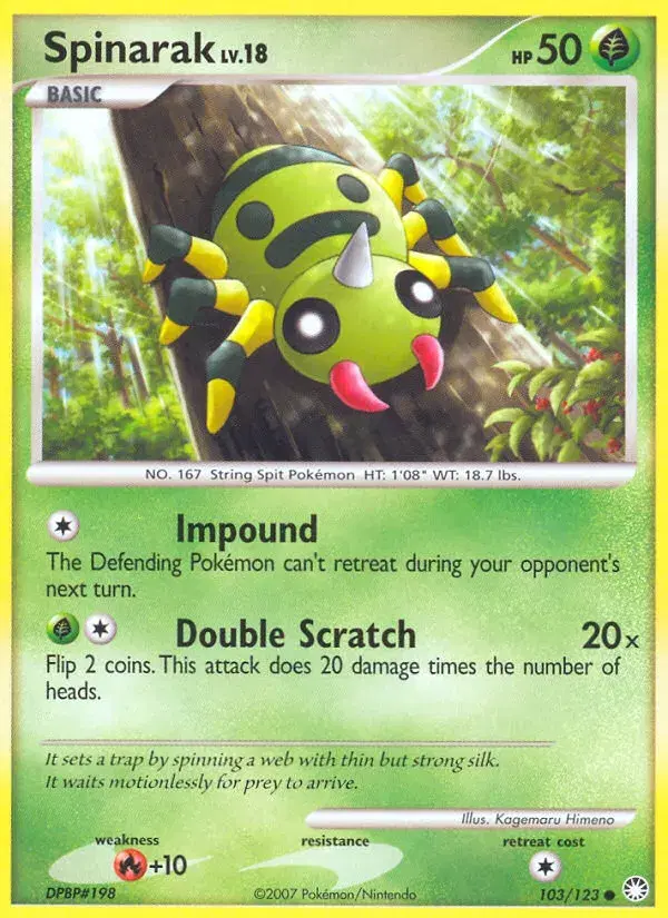 Spinarak Mysterious Treasures 103