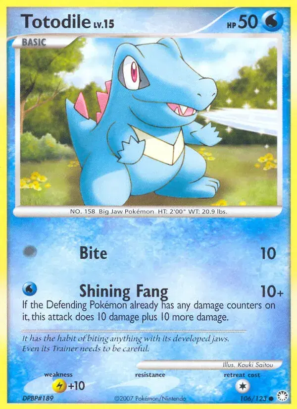 Totodile Mysterious Treasures 106