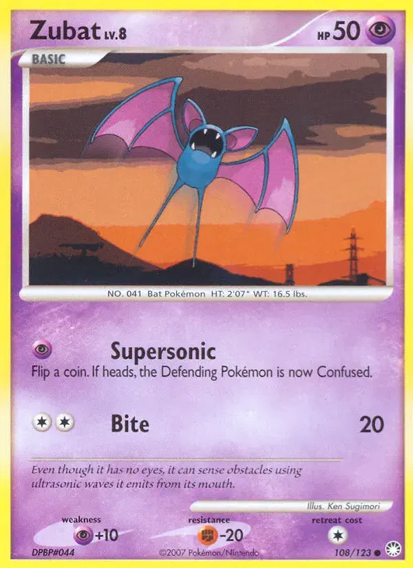 Zubat Mysterious Treasures 108