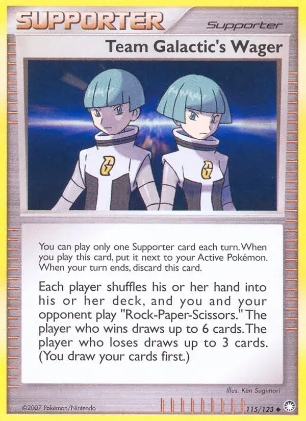 Team Galactic's Wager Mysterious Treasures 115
