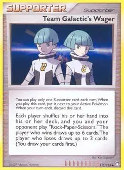 Team Galactic's Wager Mysterious Treasures