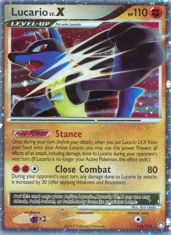 Lucario LV.X Mysterious Treasures 122