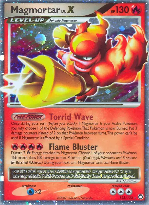 Magmortar LV.X Mysterious Treasures 123