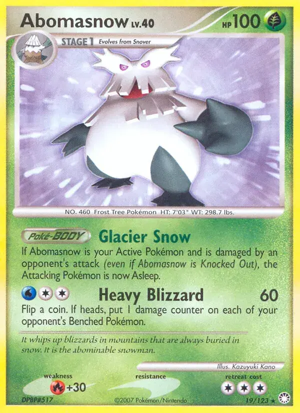 Abomasnow Mysterious Treasures 19