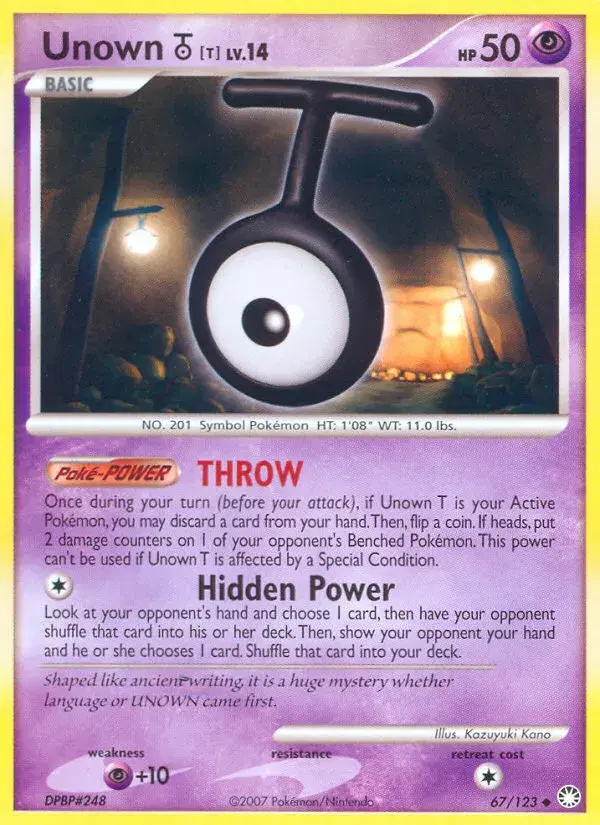 Unown [T] Mysterious Treasures 67