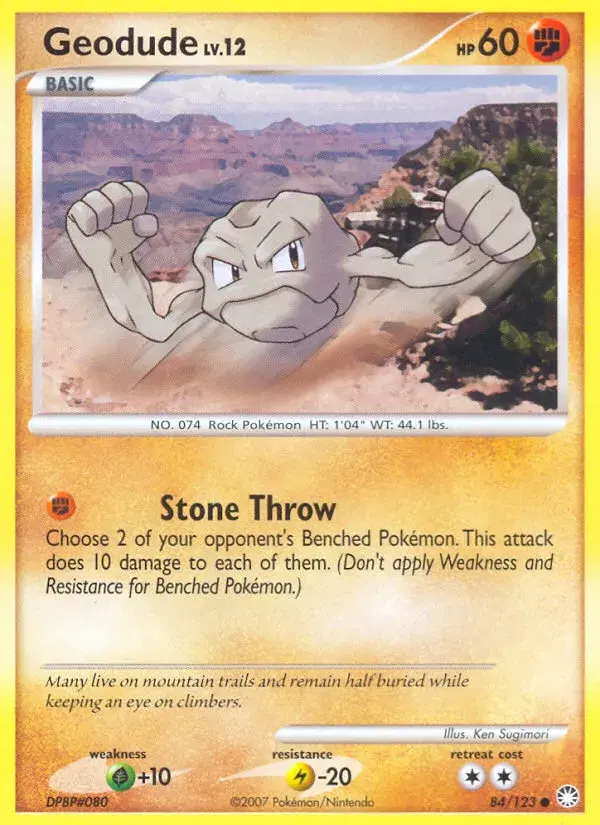 Geodude Mysterious Treasures 84