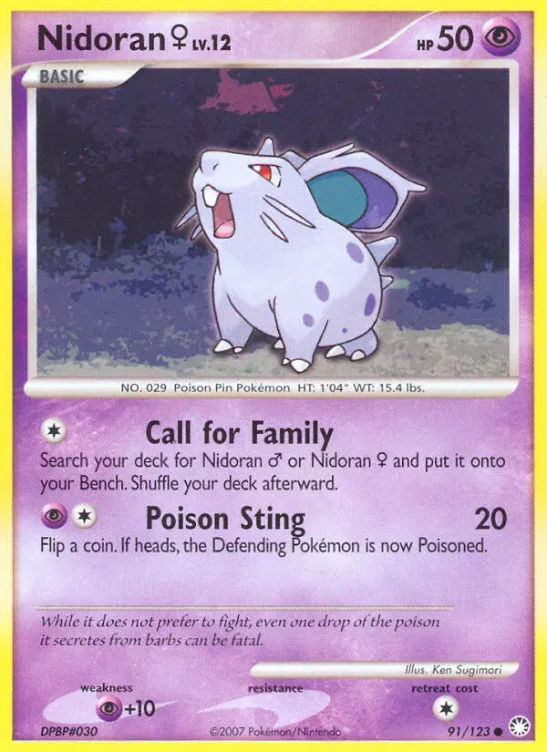 Nidoran ♀ Mysterious Treasures 91