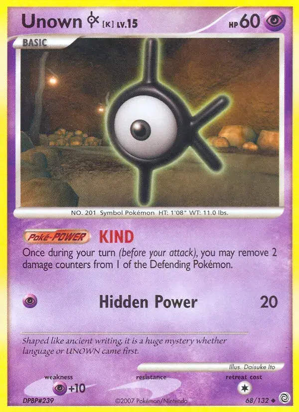 Unown [K] Secret Wonders 68