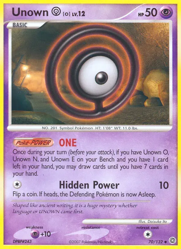 Unown [O] Secret Wonders 70