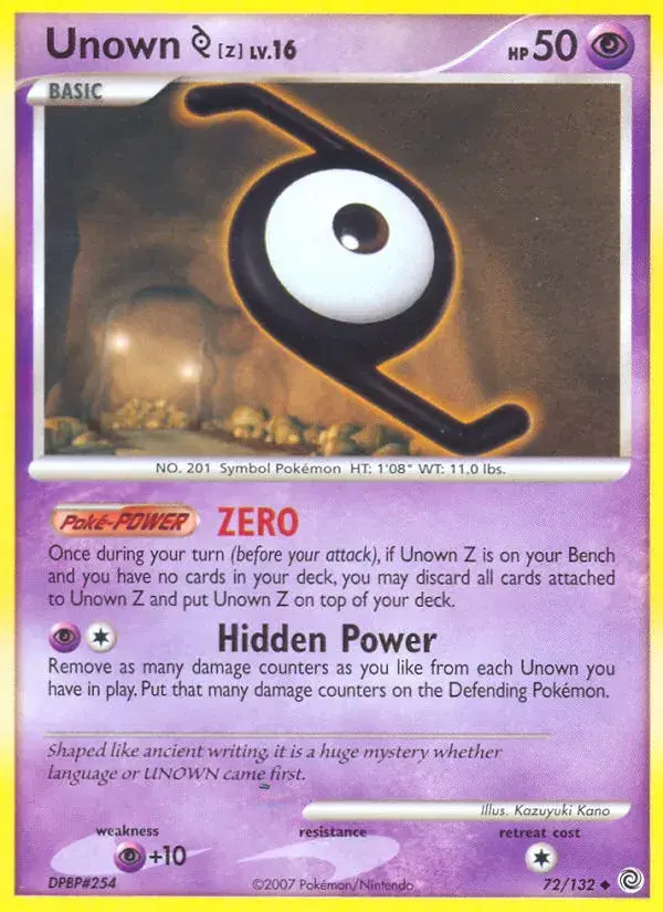 Unown [Z] Secret Wonders 72