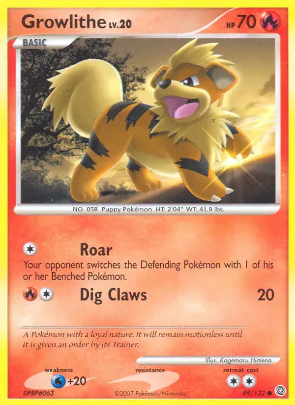 Growlithe Secret Wonders 89