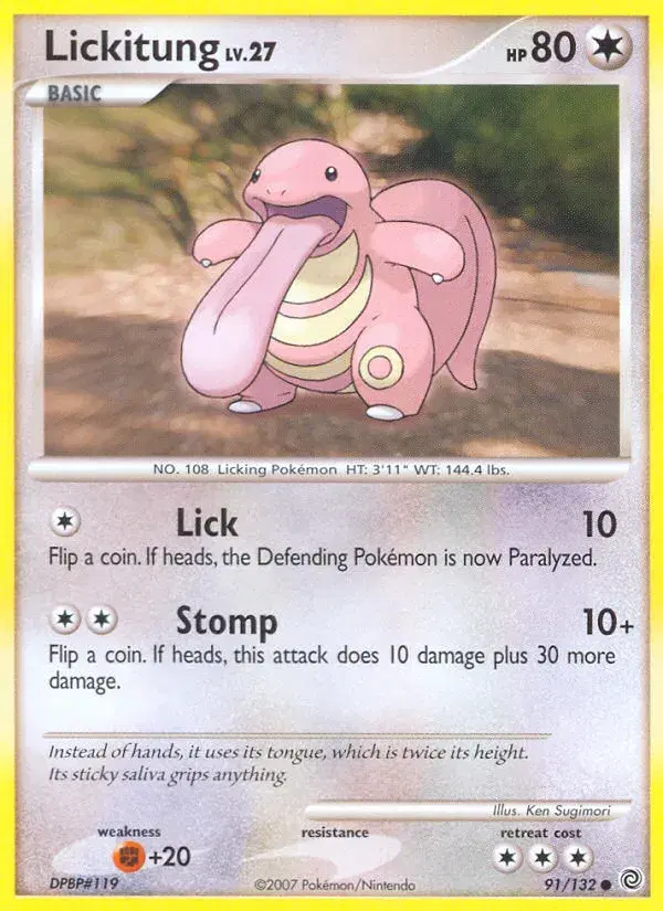 Lickitung Secret Wonders 91
