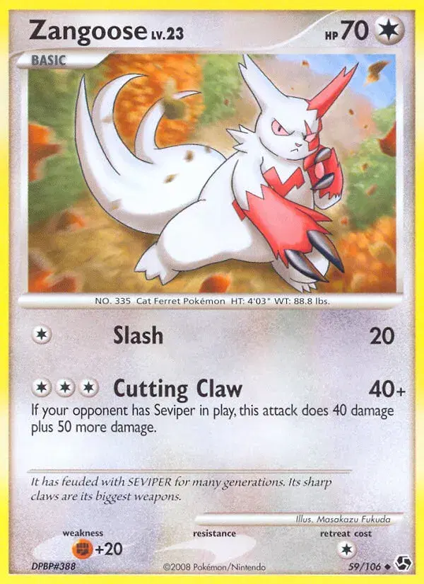 Zangoose Great Encounters 59