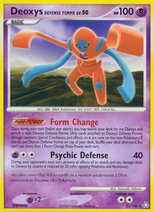 Deoxys Defense Forme Legends Awakened 25