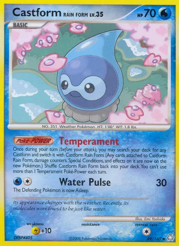 Castform Rain Form Legends Awakened 49