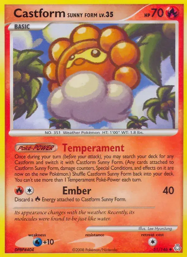 Castform Sunny Form Legends Awakened 51