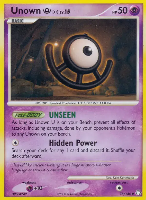 Unown [U] Legends Awakened 78