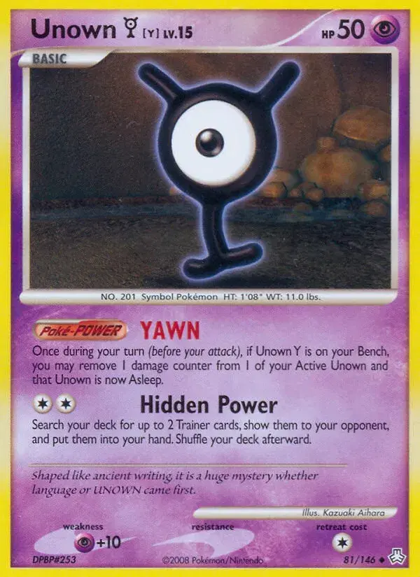 Unown [Y] Legends Awakened 81