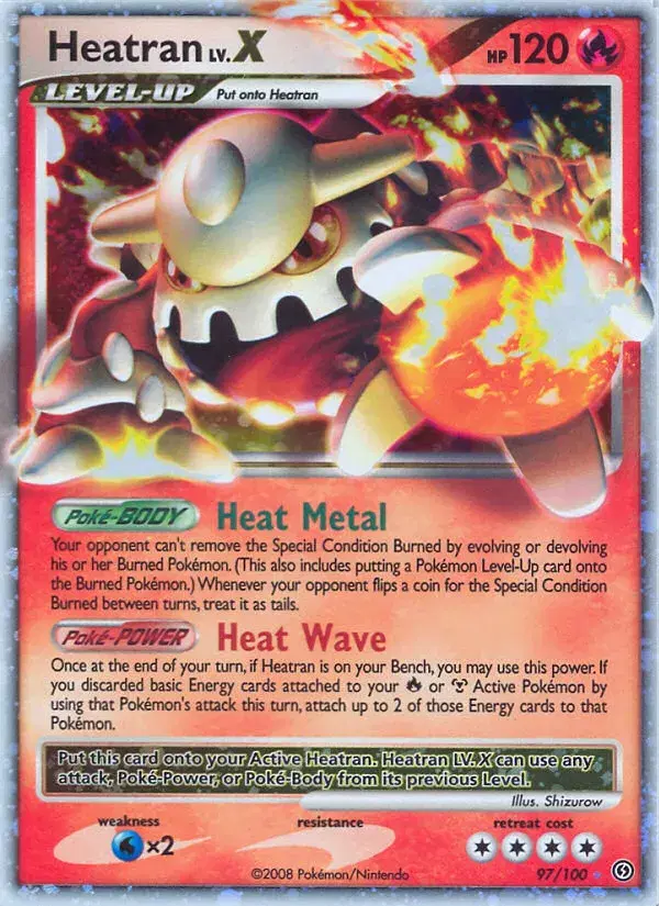 Heatran LV.X Stormfront 97
