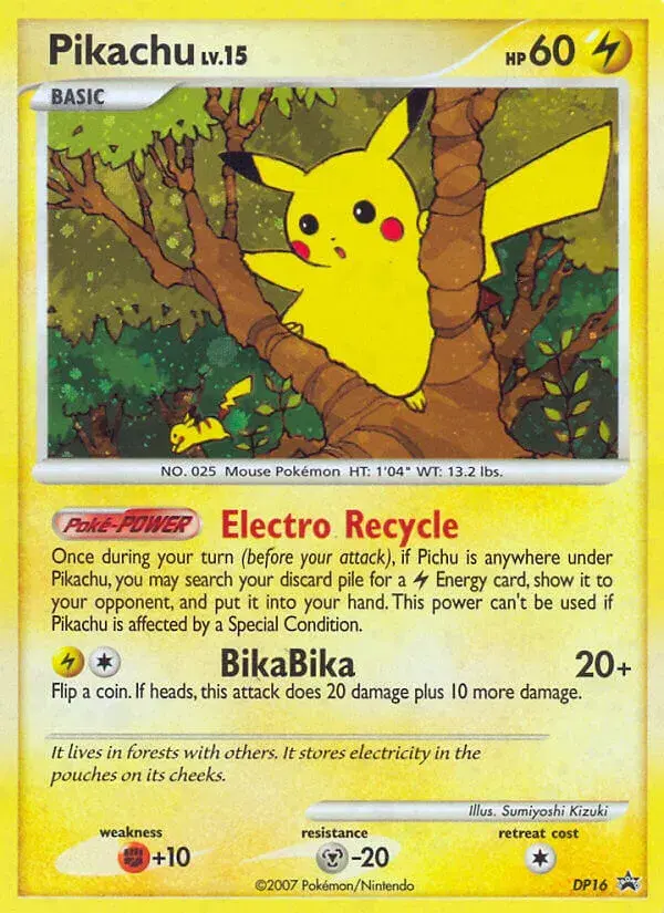 Pikachu DP Black Star Promos DP16