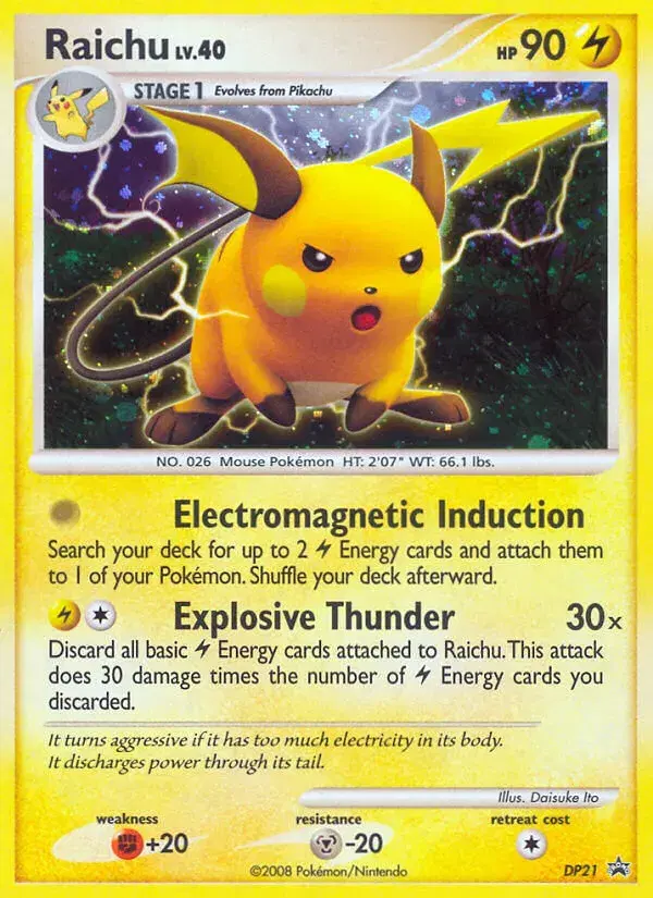 Raichu DP Black Star Promos DP21