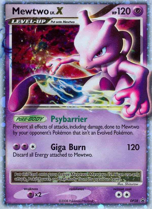 Mewtwo LV.X DP Black Star Promos DP28