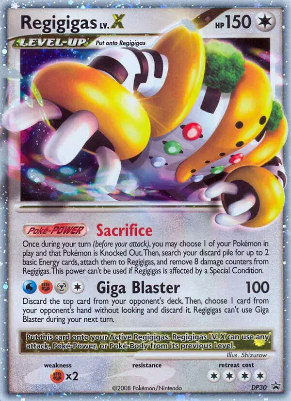 Regigigas LV.X DP Black Star Promos DP30