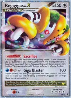Regigigas LV.X DP Black Star Promos