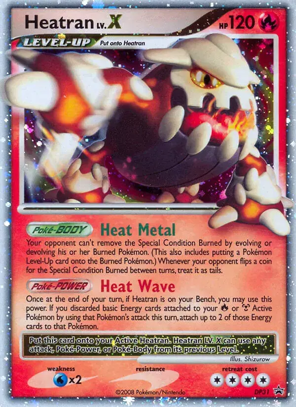 Heatran LV.X DP Black Star Promos DP31