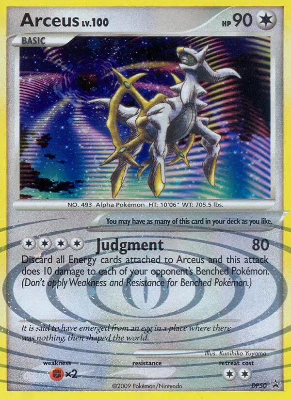 Arceus DP Black Star Promos DP50