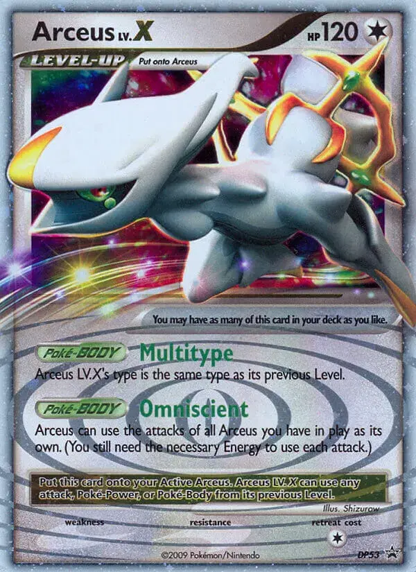 Arceus LV.X DP Black Star Promos DP53