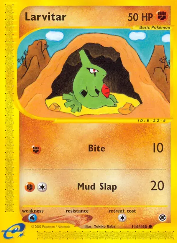 Larvitar Expedition Base Set 116