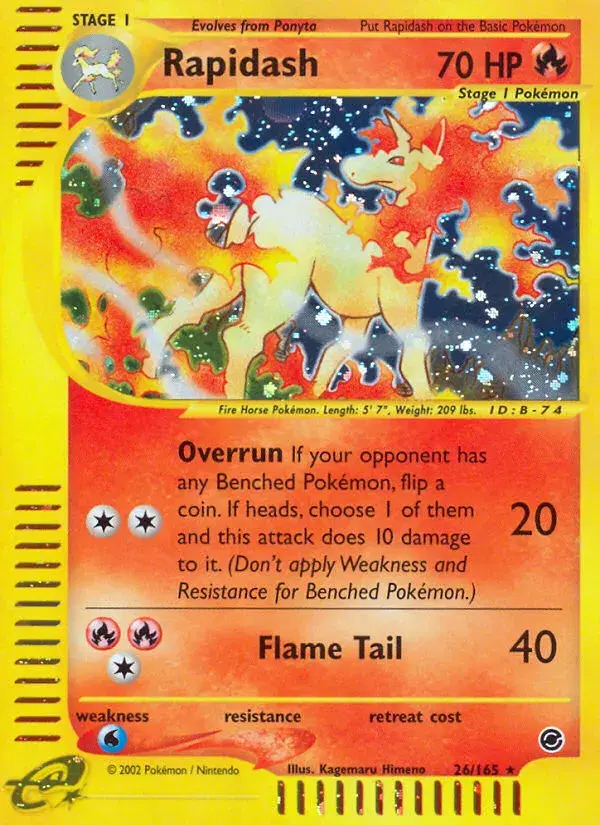 Rapidash Expedition Base Set 26