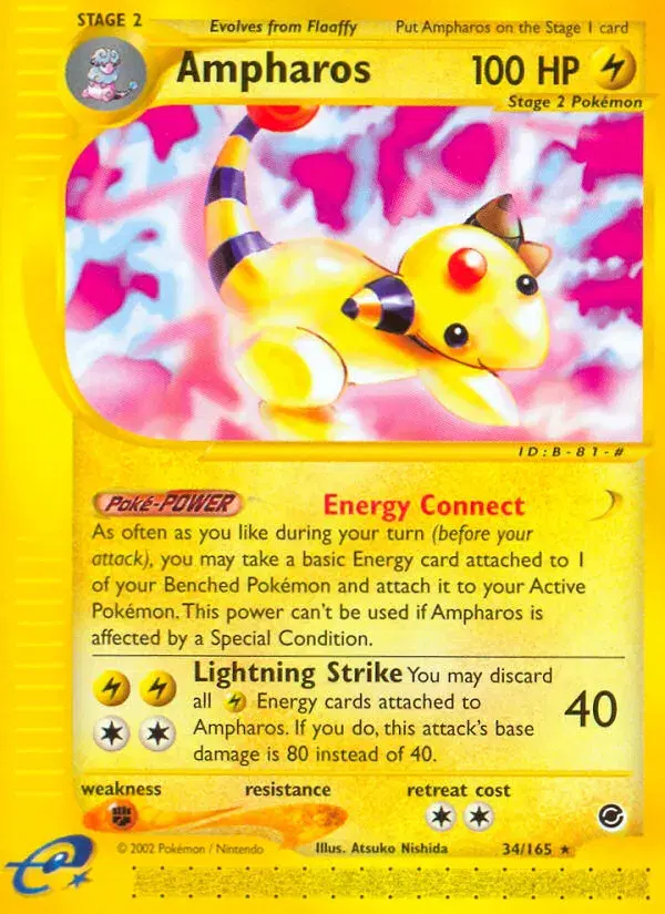 Ampharos Expedition Base Set 34