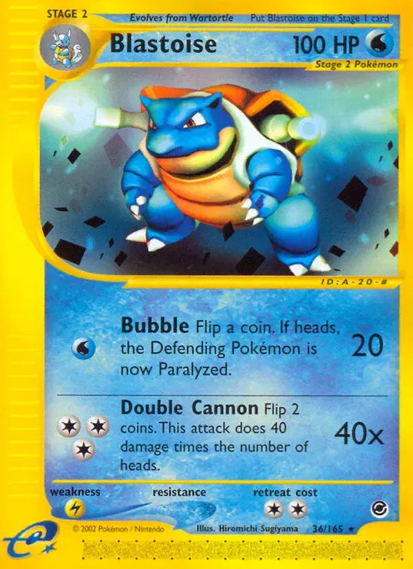 Blastoise Expedition Base Set 36