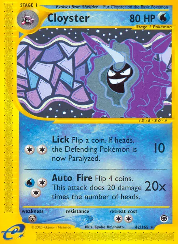 Cloyster Expedition Base Set 42